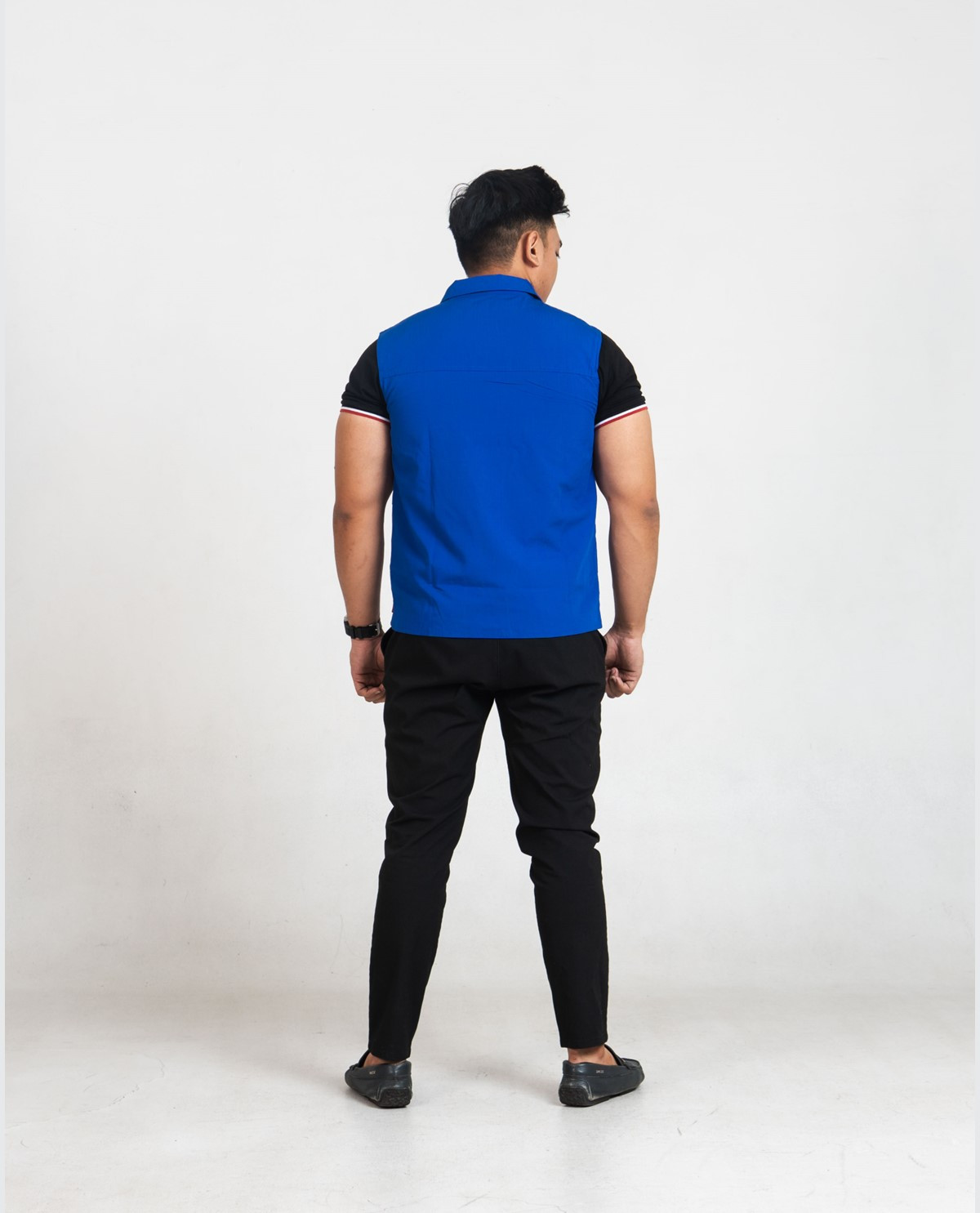Rompi Biru Casual Modern