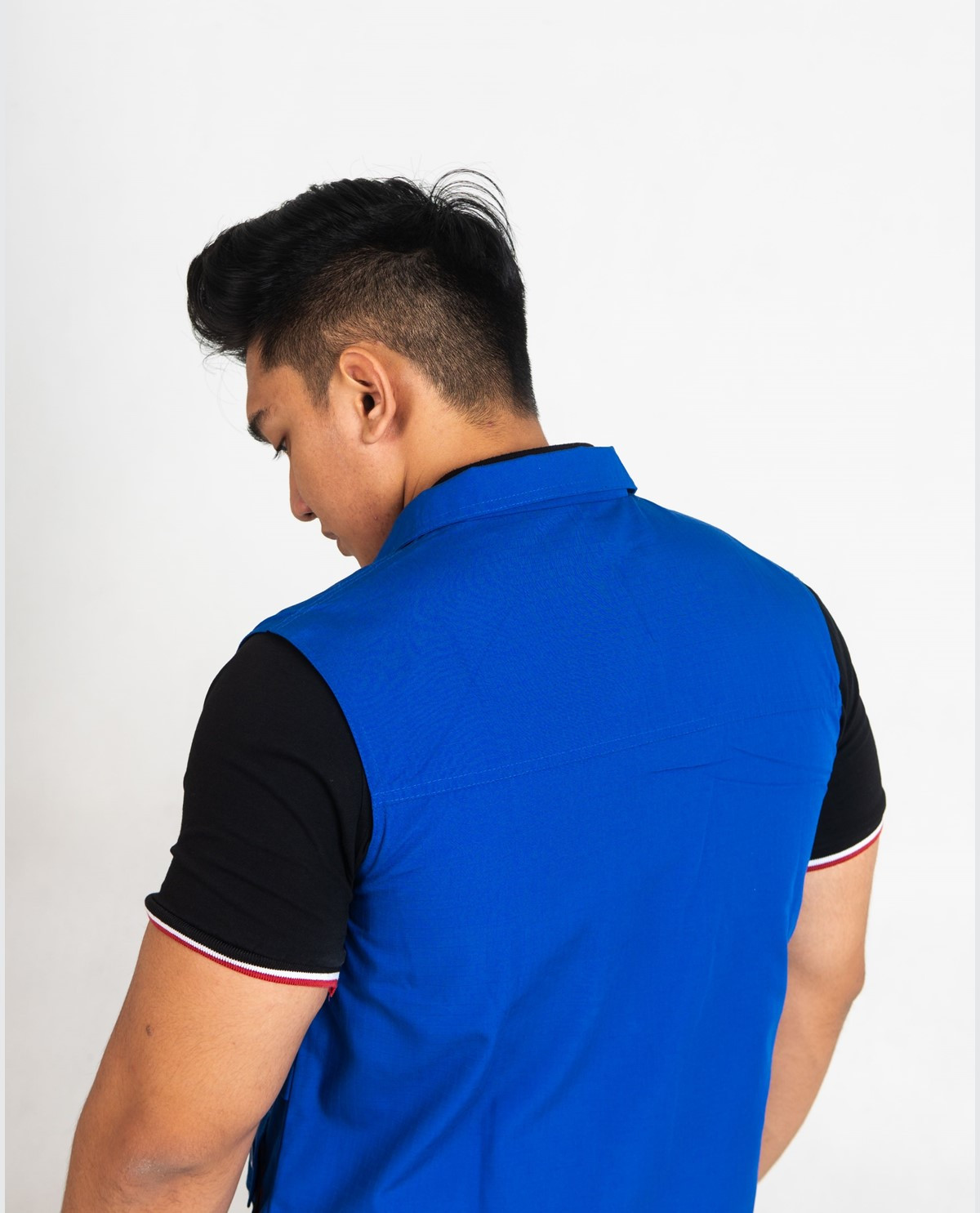 Rompi Biru Casual Modern