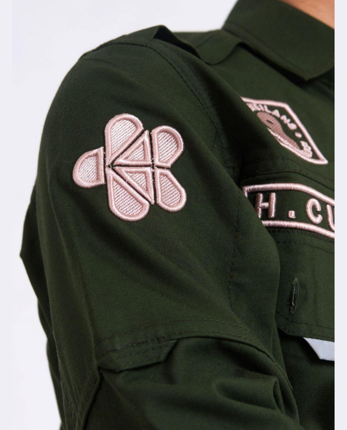 Kostum Kemeja Hijau Army Tactical Lengan Panjang Pria/Wanita Series Premium