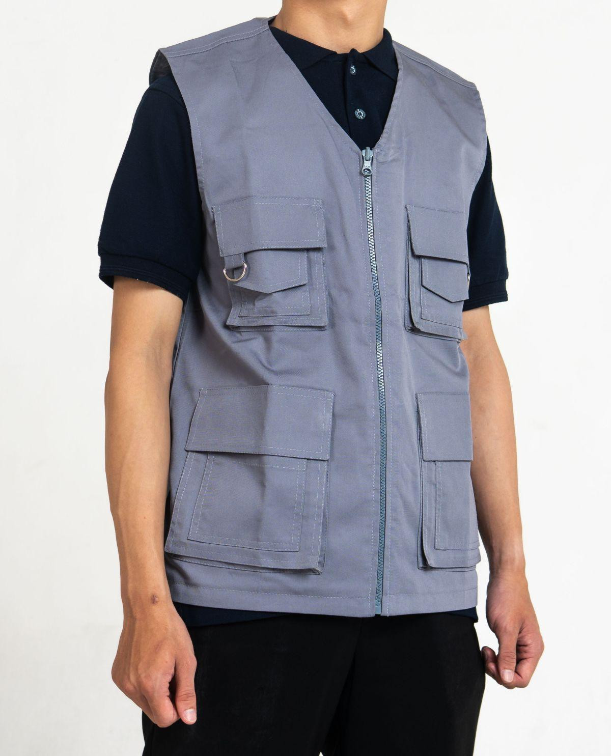 Vest/Rompi Kostum Warna Abu Pria/Wanita Series Medium