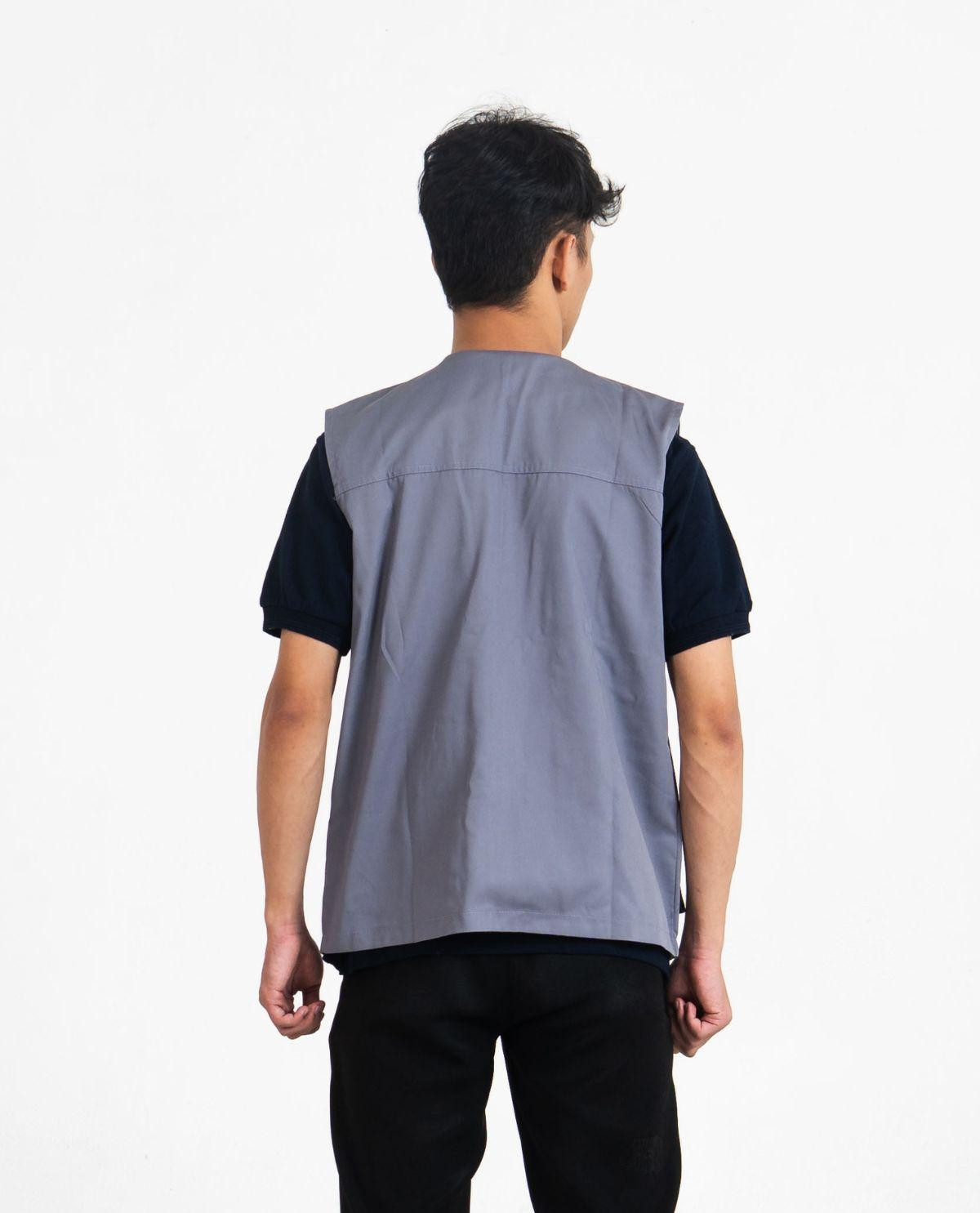 Vest/Rompi Kostum Warna Abu Pria/Wanita Series Medium