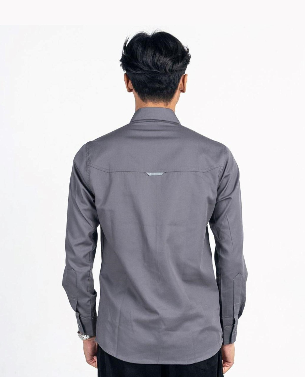 Kemeja Polos Warna Abu Lengan Panjang Series Balistik 1